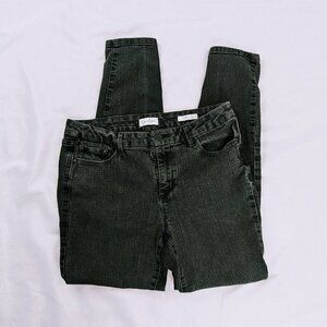 Jessica Simpson Black/Dark Gray High Rise Skinny Jeans Size 10/30